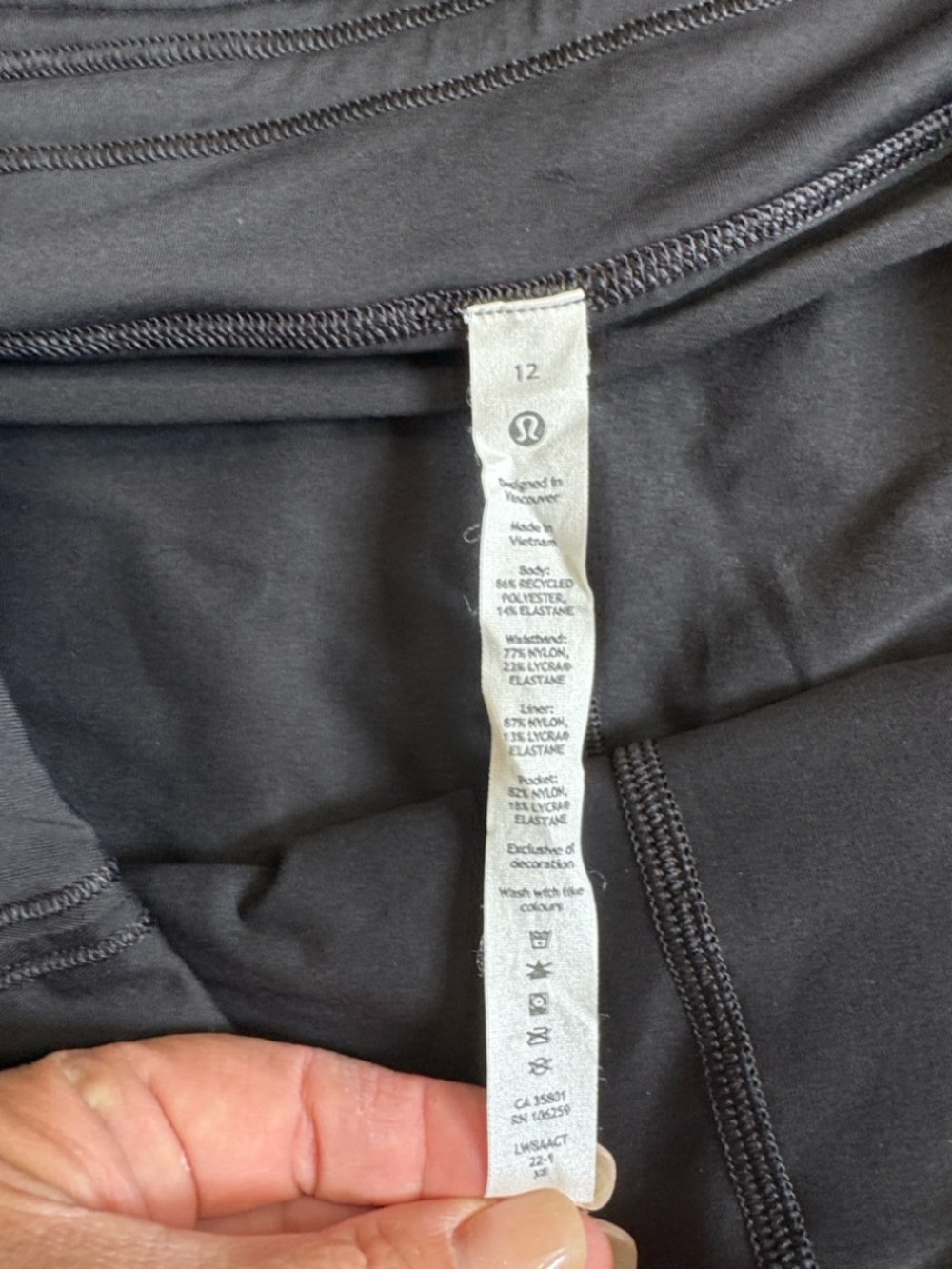 lululemon athletica Black Athleticy Pace Rival Skirt - Picture 3 of 6